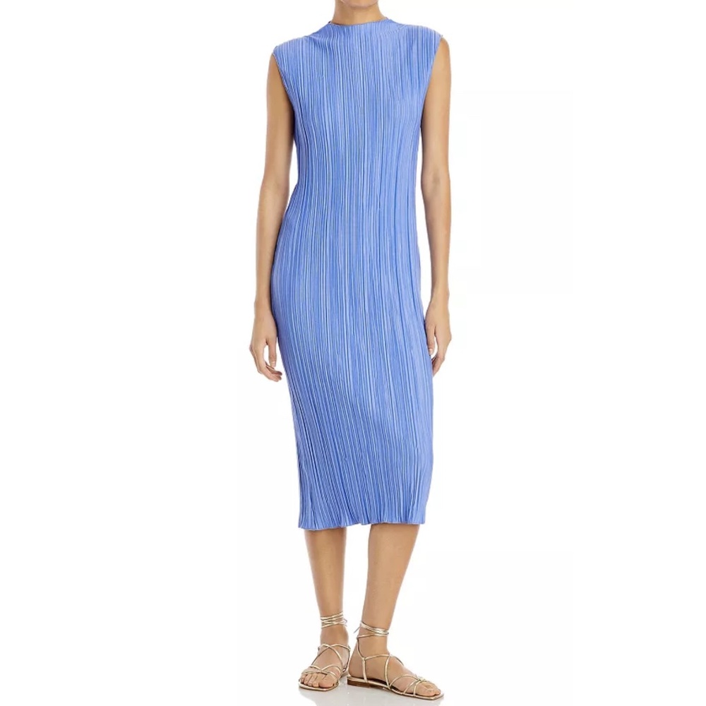 Rails - Wakely Striped Sleeveless Pleated Midi Dress - Picture 1 of 10